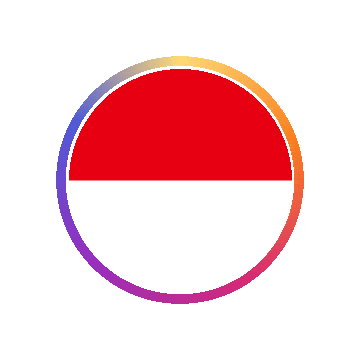 Indonesia Gradient Ring animated flag GIF
