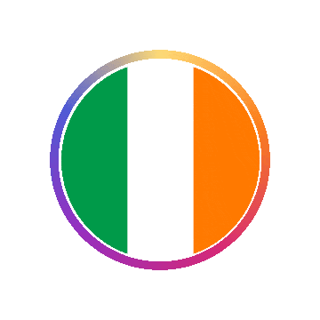 Ireland Gradient Ring animated flag GIF