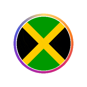 Jamaica Gradient Ring animated flag GIF