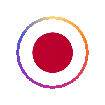 Japan Gradient Ring animated flag GIF
