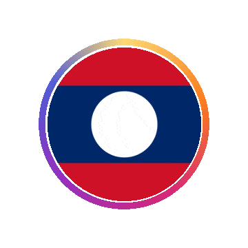 Laos Gradient Ring animated flag GIF