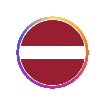 Latvia Gradient Ring animated flag GIF