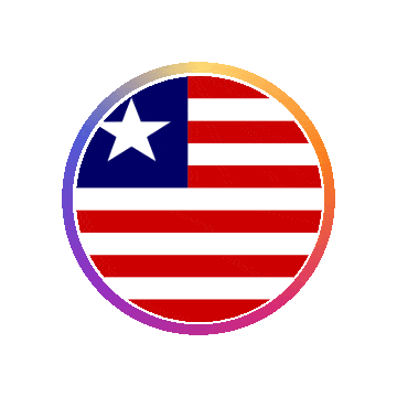 Liberia Gradient Ring animated flag GIF