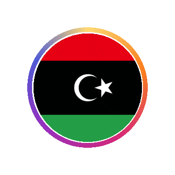 Libya Gradient Ring animated flag GIF