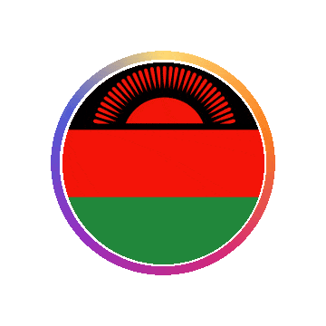 Malawi Gradient Ring animated flag GIF