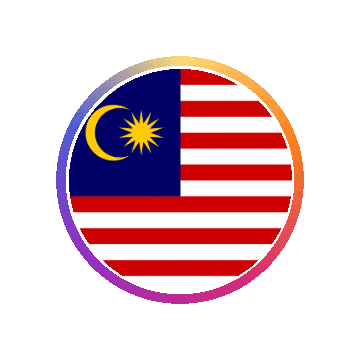 Malaysia Gradient Ring animated flag GIF