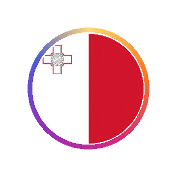 Malta Gradient Ring animated flag GIF