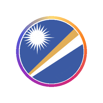 Marshall Islands Gradient Ring animated flag GIF