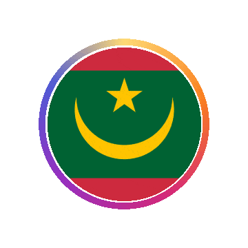 Mauritania Gradient Ring animated flag GIF