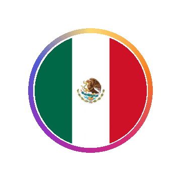 Mexico Gradient Ring animated flag GIF
