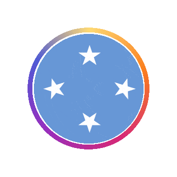 Micronesia Gradient Ring animated flag GIF