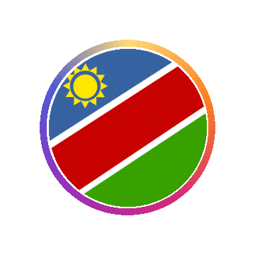 Namibia Gradient Ring animated flag GIF