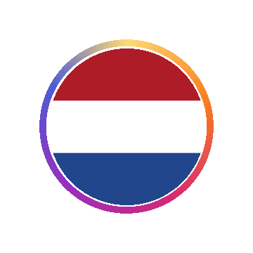 Netherlands Gradient Ring animated flag GIF