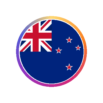 New Zealand Gradient Ring animated flag GIF