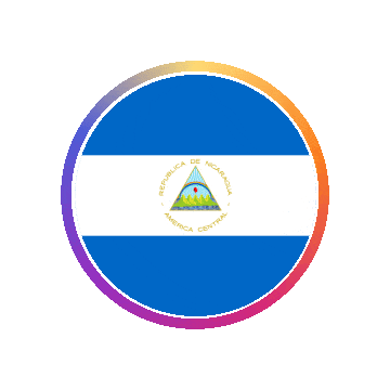 Nicaragua Gradient Ring animated flag GIF