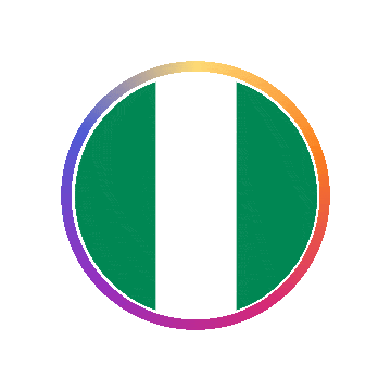 Nigeria Gradient Ring animated flag GIF