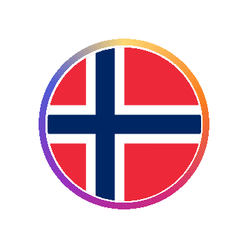 Norway Gradient Ring animated flag GIF