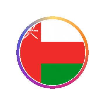 Oman Gradient Ring animated flag GIF