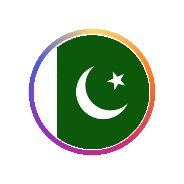 Pakistan Gradient Ring animated flag GIF