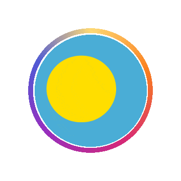 Palau Gradient Ring animated flag GIF