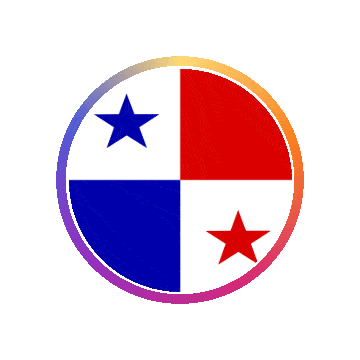 Panama Gradient Ring animated flag GIF