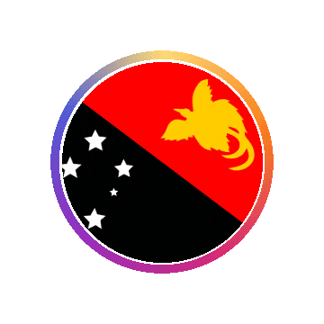 Papua New Guinea Gradient Ring animated flag GIF