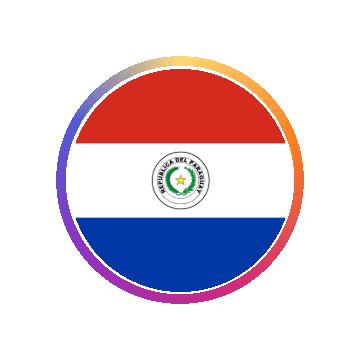 Paraguay Gradient Ring animated flag GIF