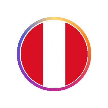 Peru Gradient Ring animated flag GIF