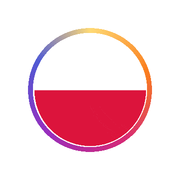 Poland Gradient Ring animated flag GIF
