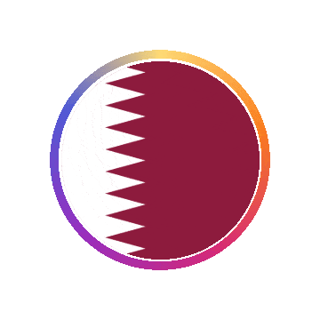 Qatar Gradient Ring animated flag GIF