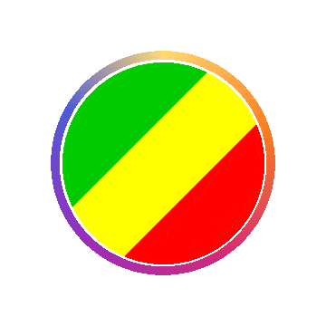 Republic Of The Congo Gradient Ring animated flag GIF