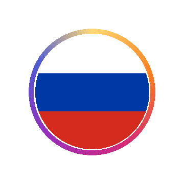 Russia Gradient Ring animated flag GIF