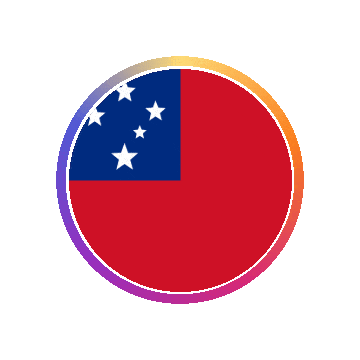 Samoa Gradient Ring animated flag GIF