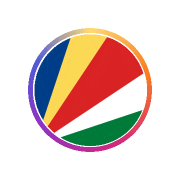 Seychelles Gradient Ring animated flag GIF