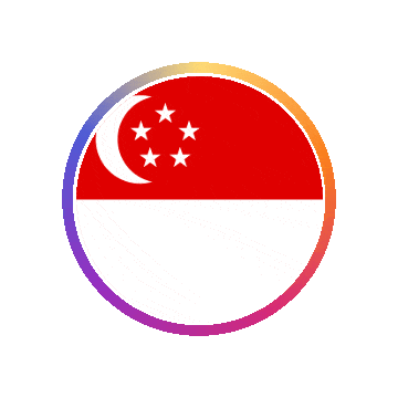 Singapore Gradient Ring animated flag GIF