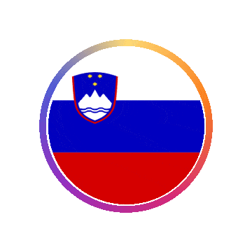 Slovenia Gradient Ring animated flag GIF