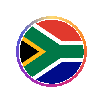 South Africa Gradient Ring animated flag GIF