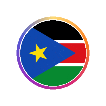 South Sudan Gradient Ring animated flag GIF