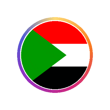 Sudan Gradient Ring animated flag GIF