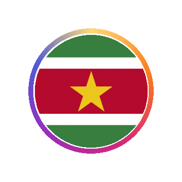 Suriname Gradient Ring animated flag GIF