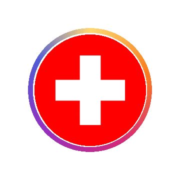 Switzerland Gradient Ring animated flag GIF