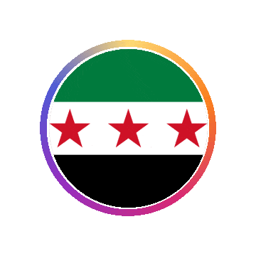 Syria Gradient Ring animated flag GIF