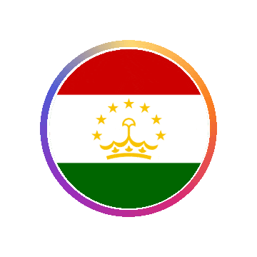 Tajikistan Gradient Ring animated flag GIF