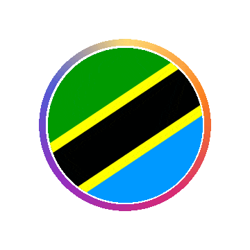 Tanzania Gradient Ring animated flag GIF