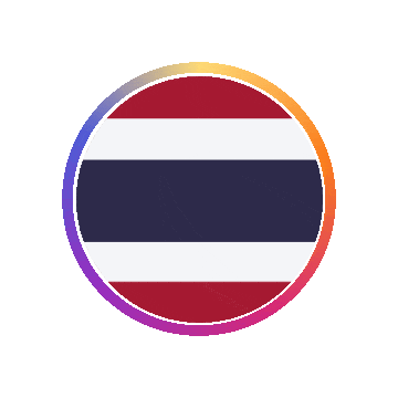 Thailand Gradient Ring animated flag GIF
