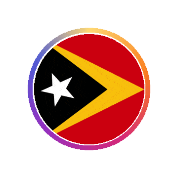 Timor Leste Gradient Ring animated flag GIF