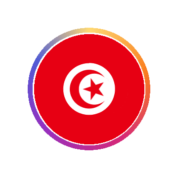 Tunisia Gradient Ring animated flag GIF