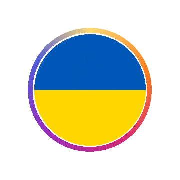 Ukraine Gradient Ring animated flag GIF