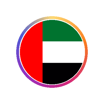 United Arab Emirates Gradient Ring animated flag GIF