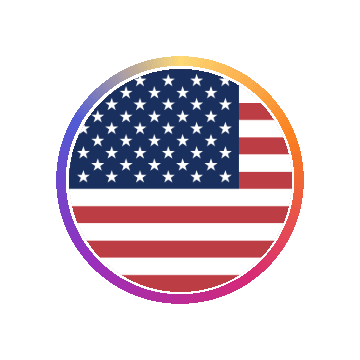 Gradient Ring US flag GIF